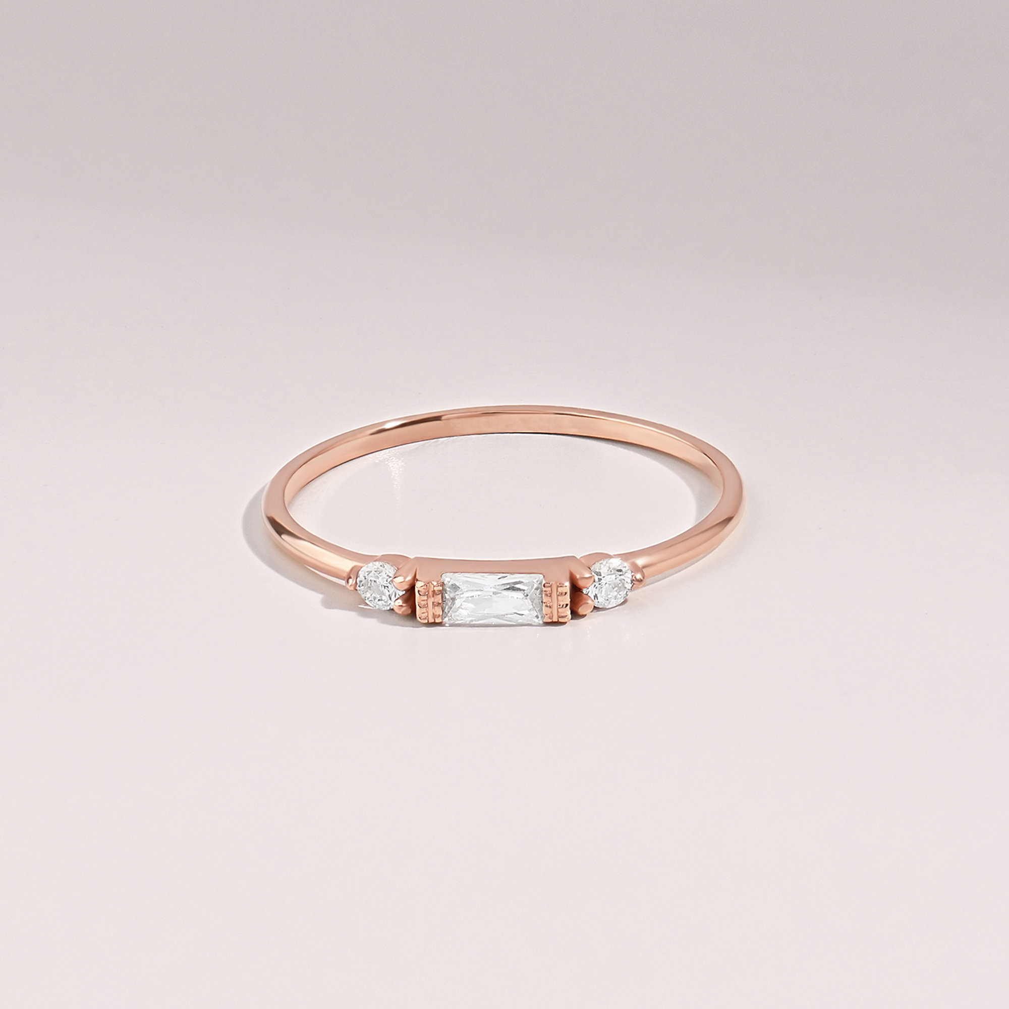 Soulmates Always Together Diamond Solitaire Ring