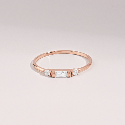Soulmates Always Together Diamond Solitaire Ring