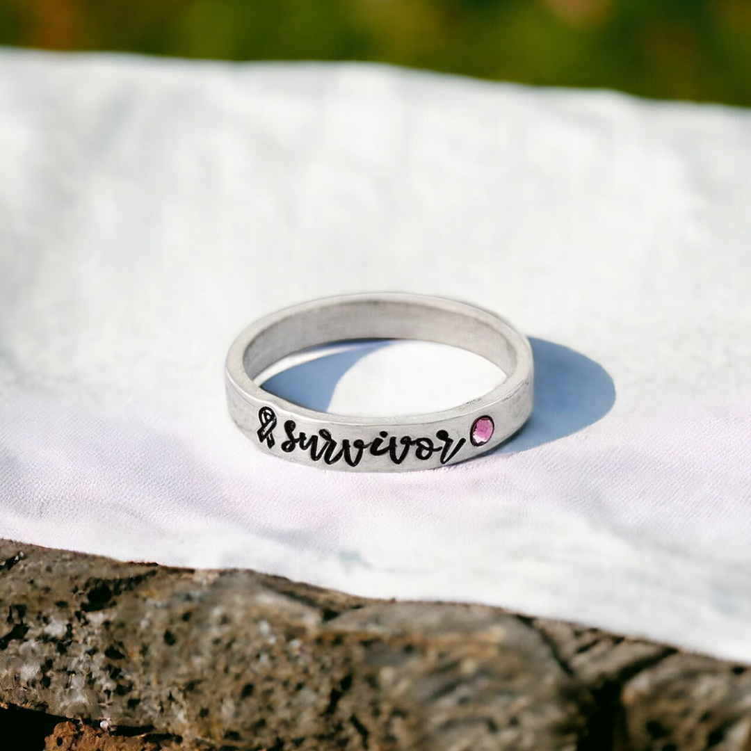 Cancer Survivor Pink Ribbon Ring