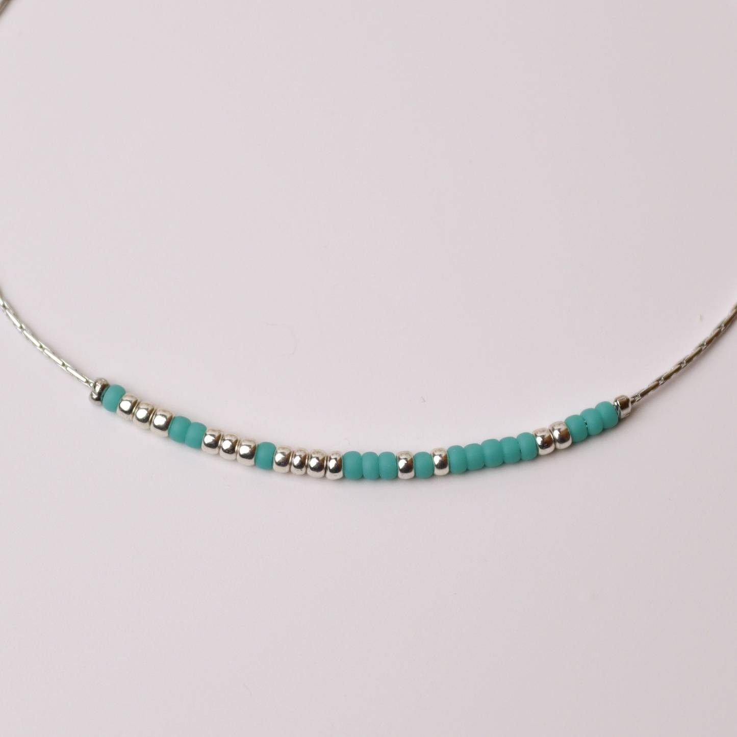 Teal Beaded F❤️ck Cancer Morse Code Bracelet