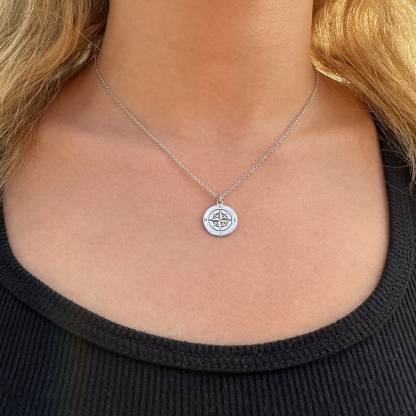 Your Heart Is Your Compass Graduation Necklace