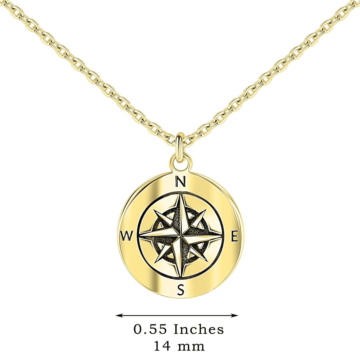 Your Heart Is Your Compass Graduation Necklace