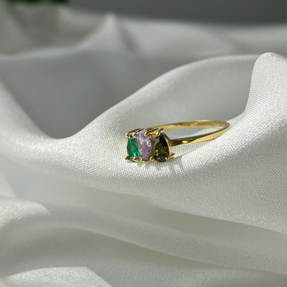 Multi Family Birthstone Mother's Ring