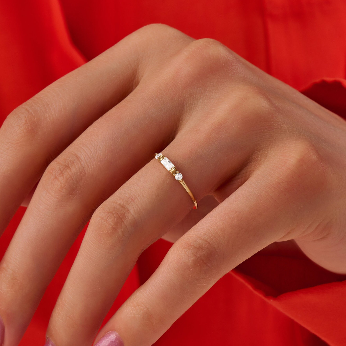 Soulmates Always Together Diamond Solitaire Ring