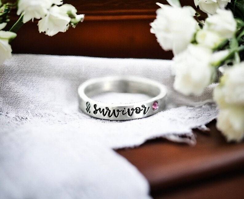 Cancer Survivor Pink Ribbon Ring