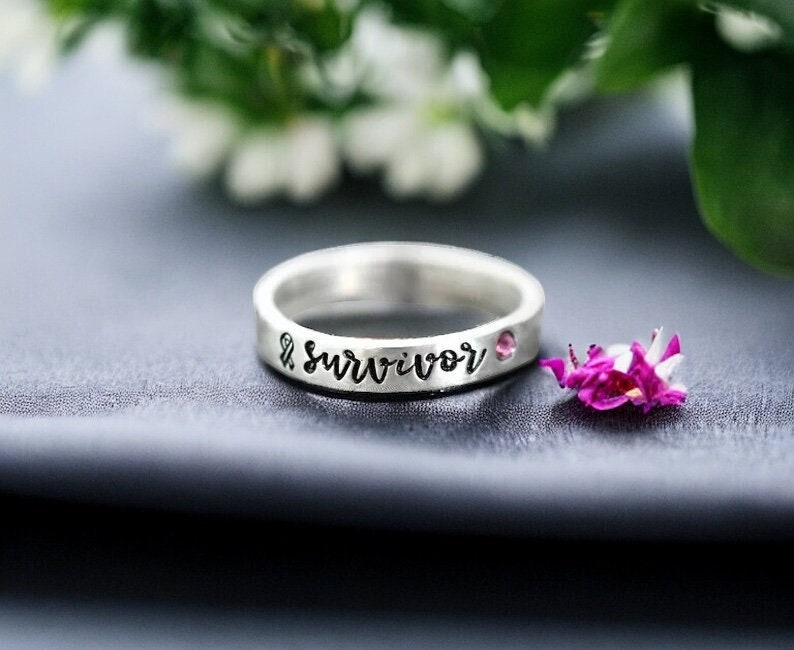 Cancer Survivor Pink Ribbon Ring