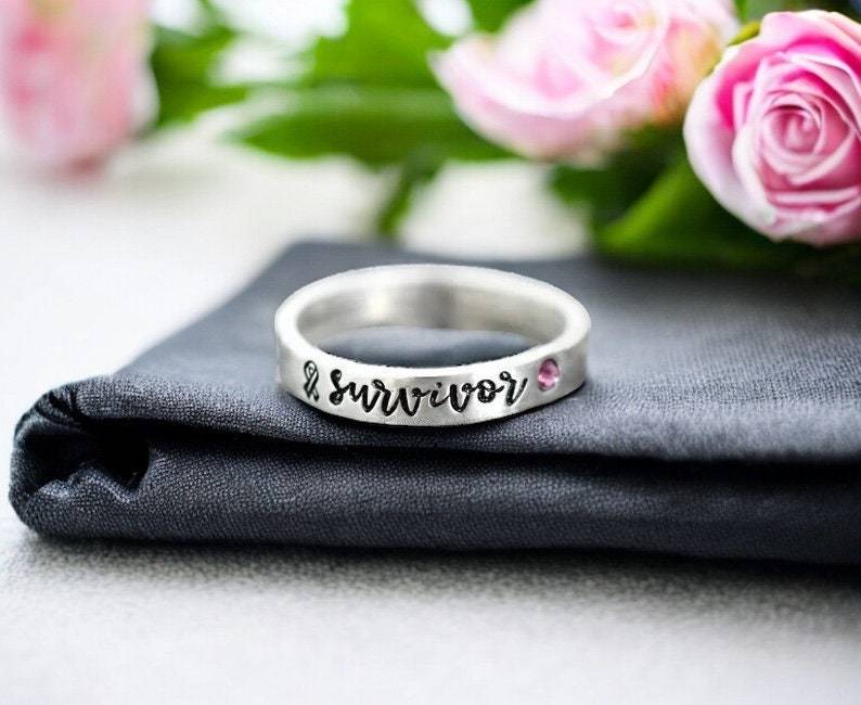 Cancer Survivor Pink Ribbon Ring