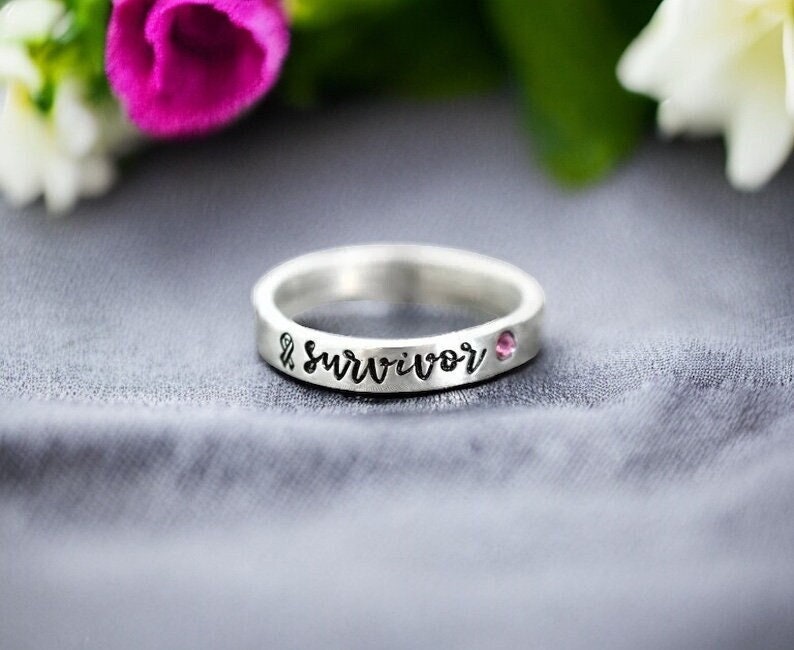 Cancer Survivor Pink Ribbon Ring