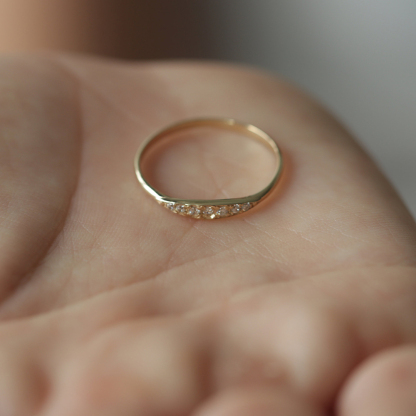 I'm Choosing My Peace Dainty Stacking Ring