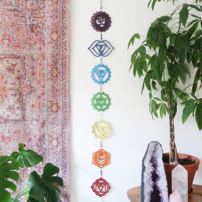 Coppermoon Chakra Wall Hanging – Sacred Gemstone Art for Energy & Light