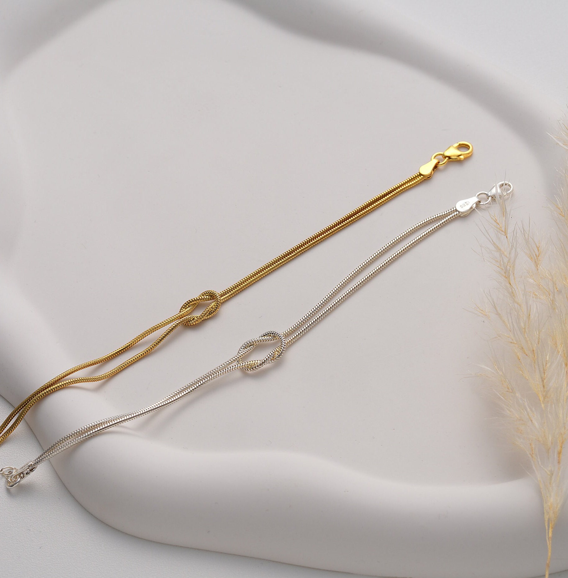 Mother & Daughter Bond Knot Bracelets
