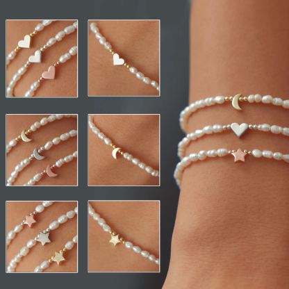 Self Love Pearl Heart Bracelet