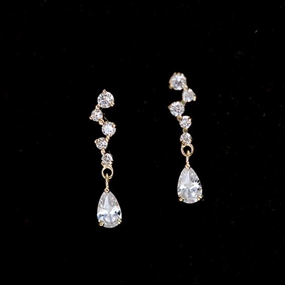 Delicate Micro-Pave CZ Mini Stud Earrings