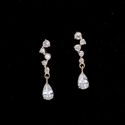 Delicate Micro-Pave CZ Mini Stud Earrings