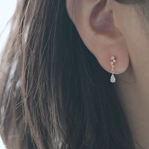 Delicate Micro-Pave CZ Mini Stud Earrings