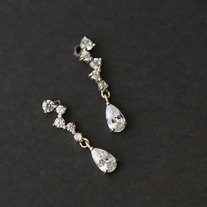Delicate Micro-Pave CZ Mini Stud Earrings