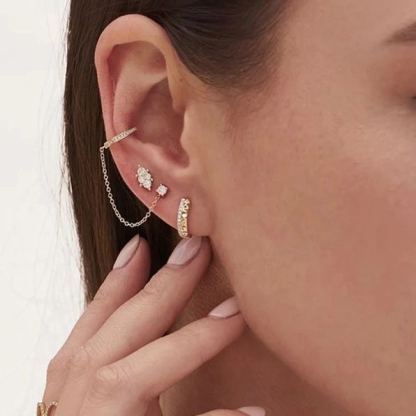 Linked in Light Earrings