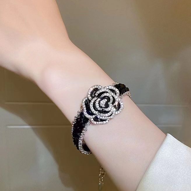 Midnight Camellia Bracelet