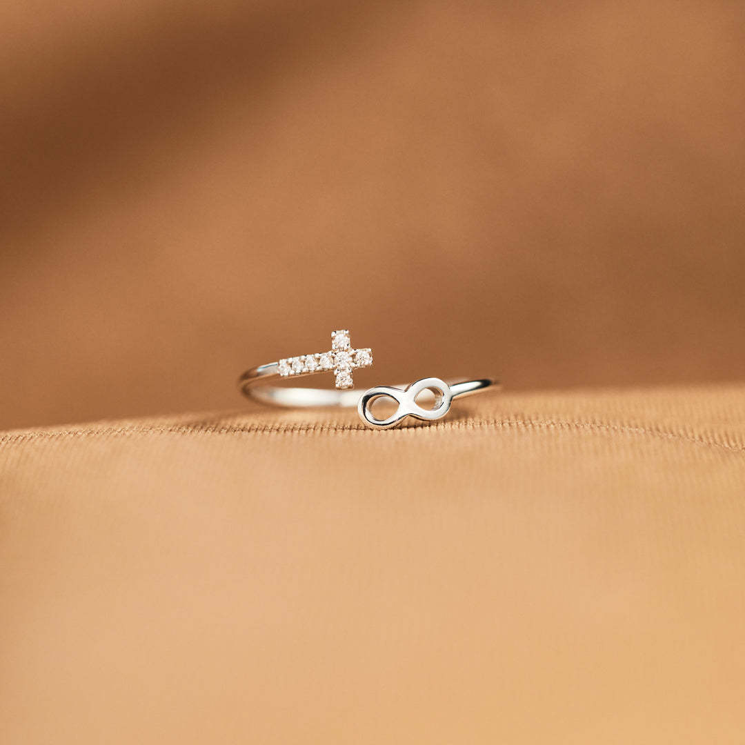 Matching Mother & Daughter Infinity Cross Rings