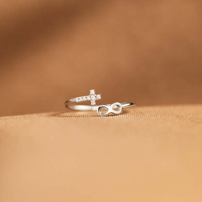 Matching Mother & Daughter Infinity Cross Rings