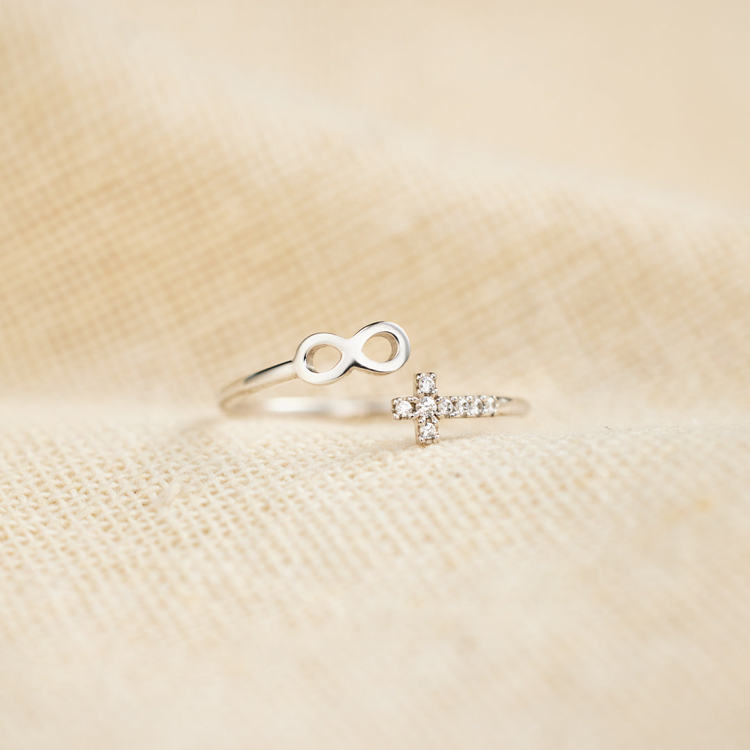 Matching Mother & Daughter Infinity Cross Rings