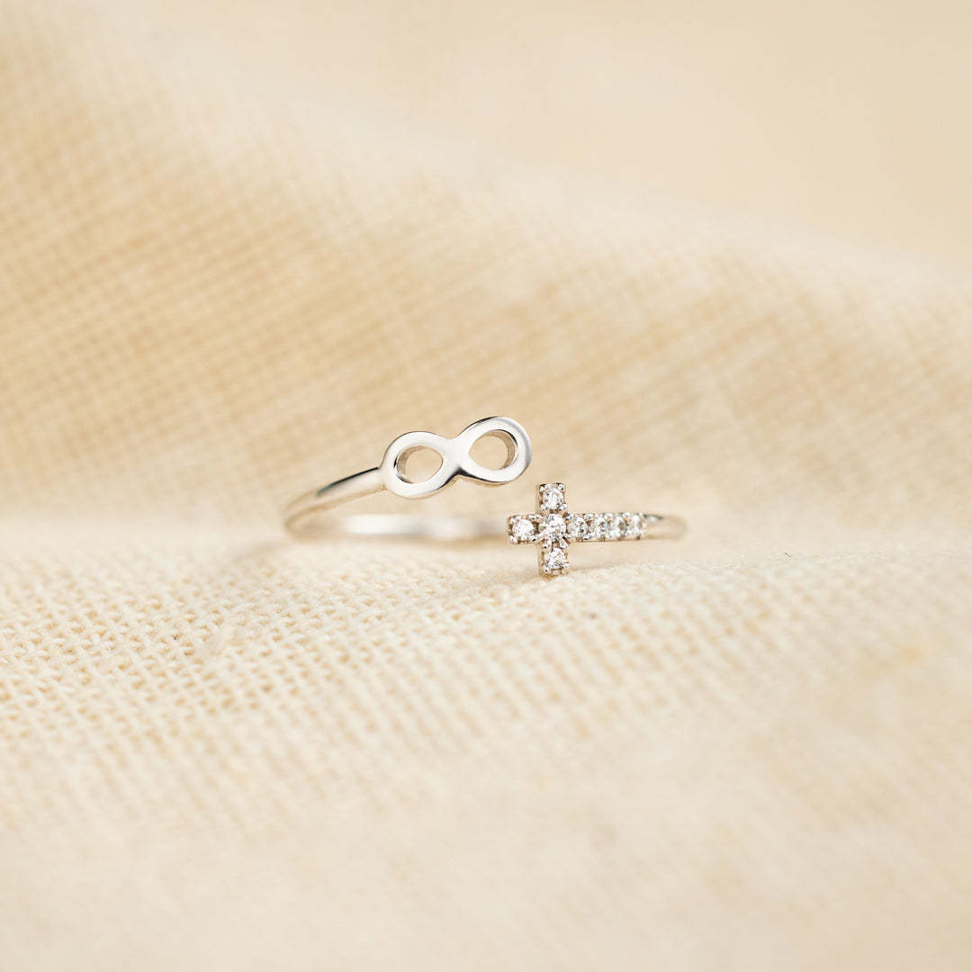 Matching Mother & Daughter Infinity Cross Rings