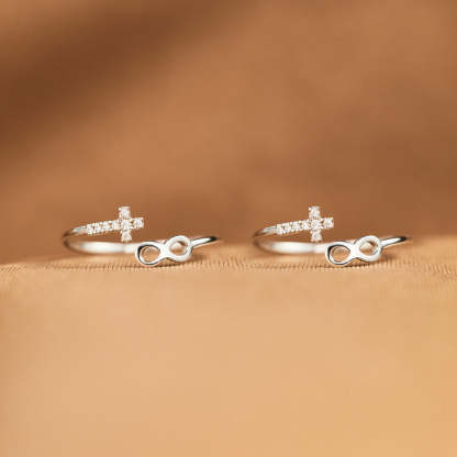 Matching Mother & Daughter Infinity Cross Rings