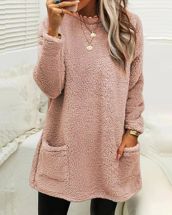 Sophia Wool Casual Long Sweater - Casual Style
