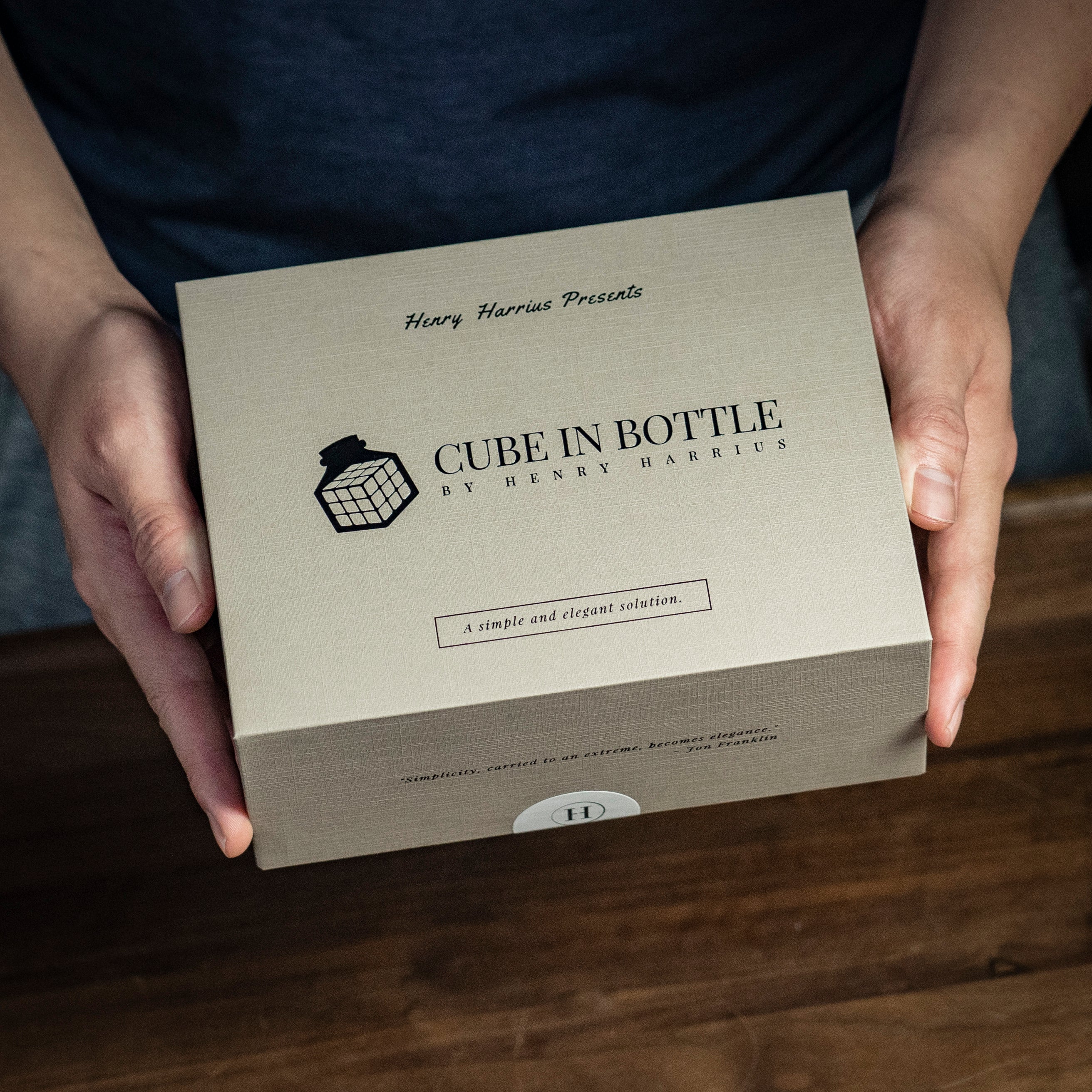 Cube In Bottle by Henry Harrius