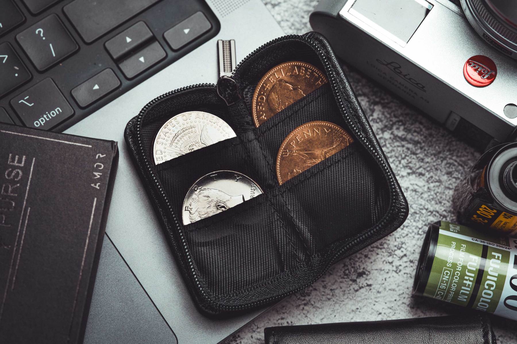 Zipper Coin Purse by Amor Magic