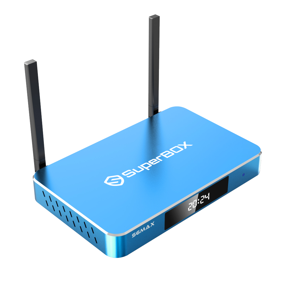 2025 Super S6-MAX Android TV Box Bundle - 4GB RAM, 64GB Storage, Wi-Fi 6, 6K Support