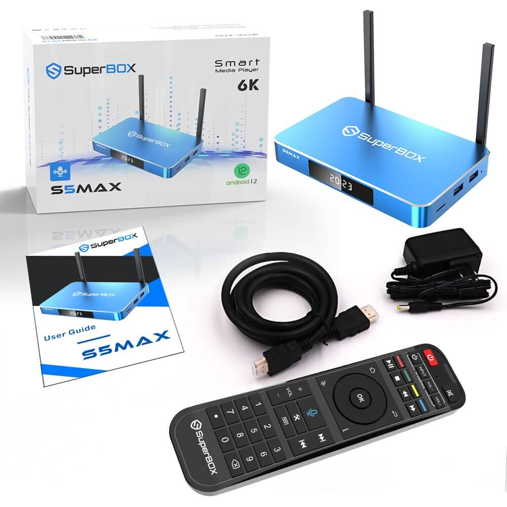 SuperBox S5 MAX, a modern and compact streaming device