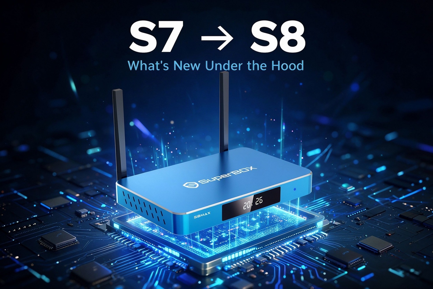 SuperBox S8 new technology and hardware improvements over S7 generation