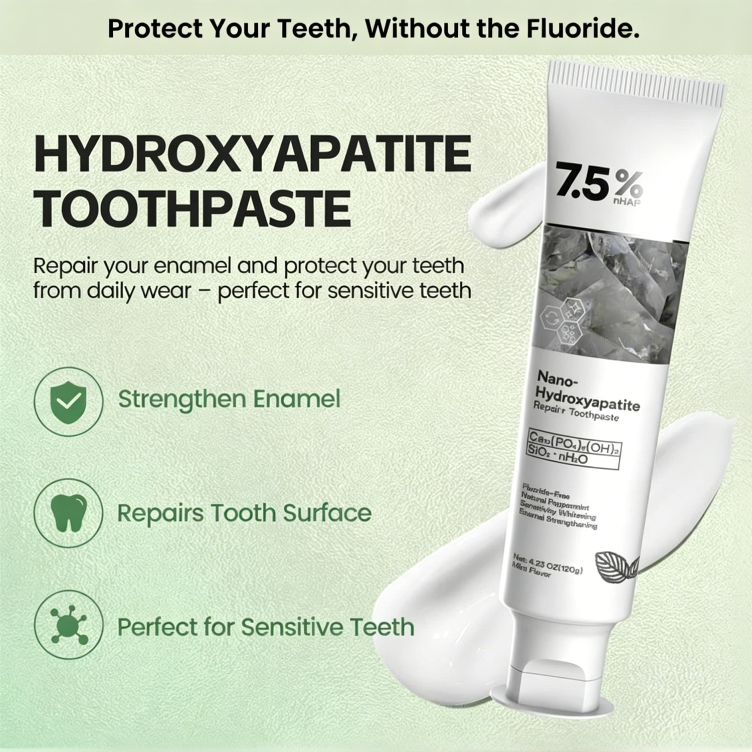 Hydroxyapatite Remineralizing Toothpaste