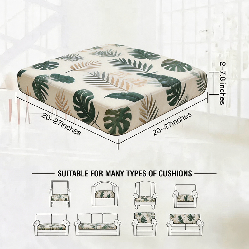 Cushion cover size guide for different sofa cushions