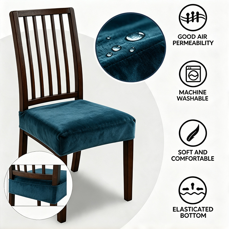 Water-Resistant Stretch Dining Chair Covers