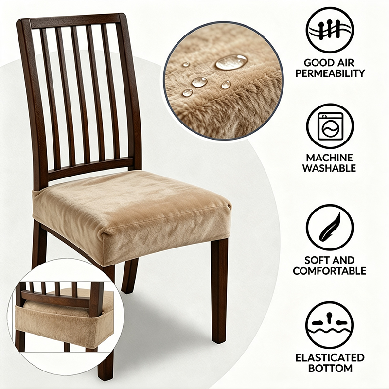 Water-Resistant Stretch Dining Chair Covers