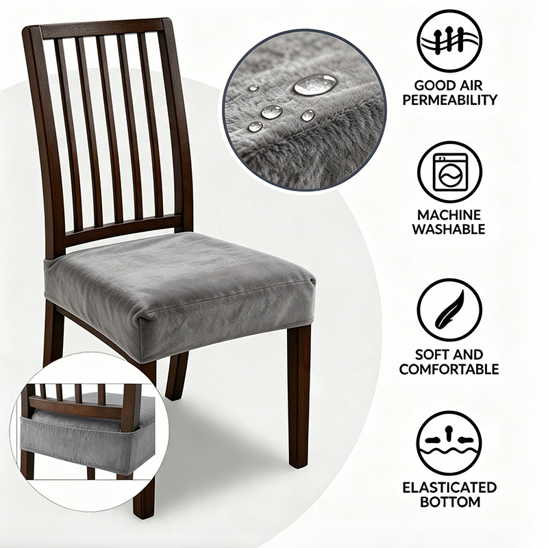 Water-Resistant Stretch Dining Chair Covers