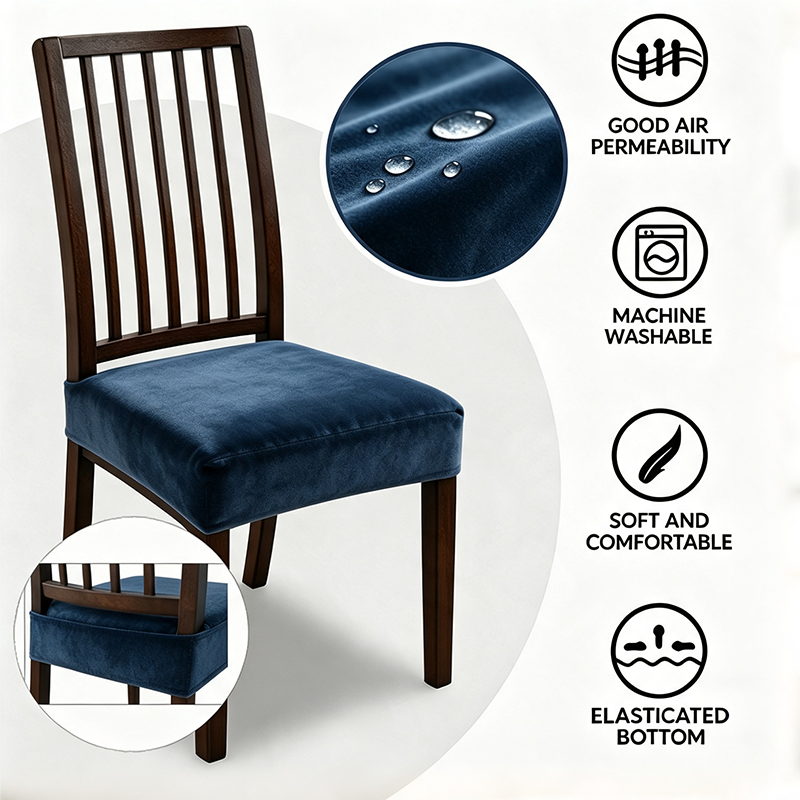 Water-Resistant Stretch Dining Chair Covers