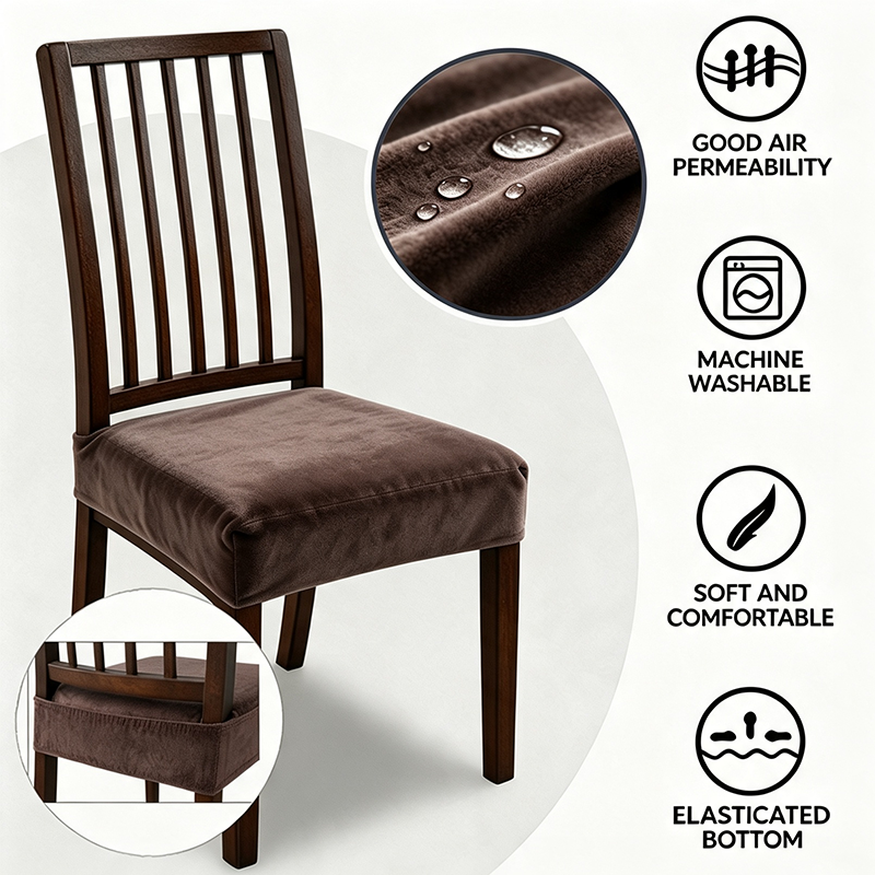 Water-Resistant Stretch Dining Chair Covers