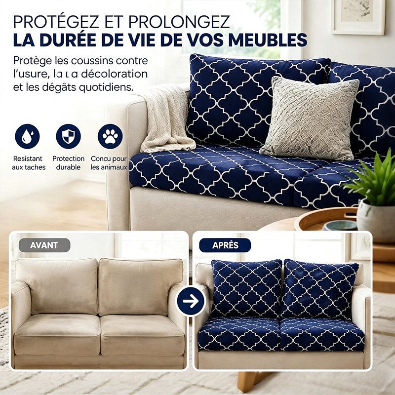 🛋️ Housses de coussin pour canap&eacute; de terrasse ext&eacute;rieur 🔥 LIVRAISON GRATUITE
