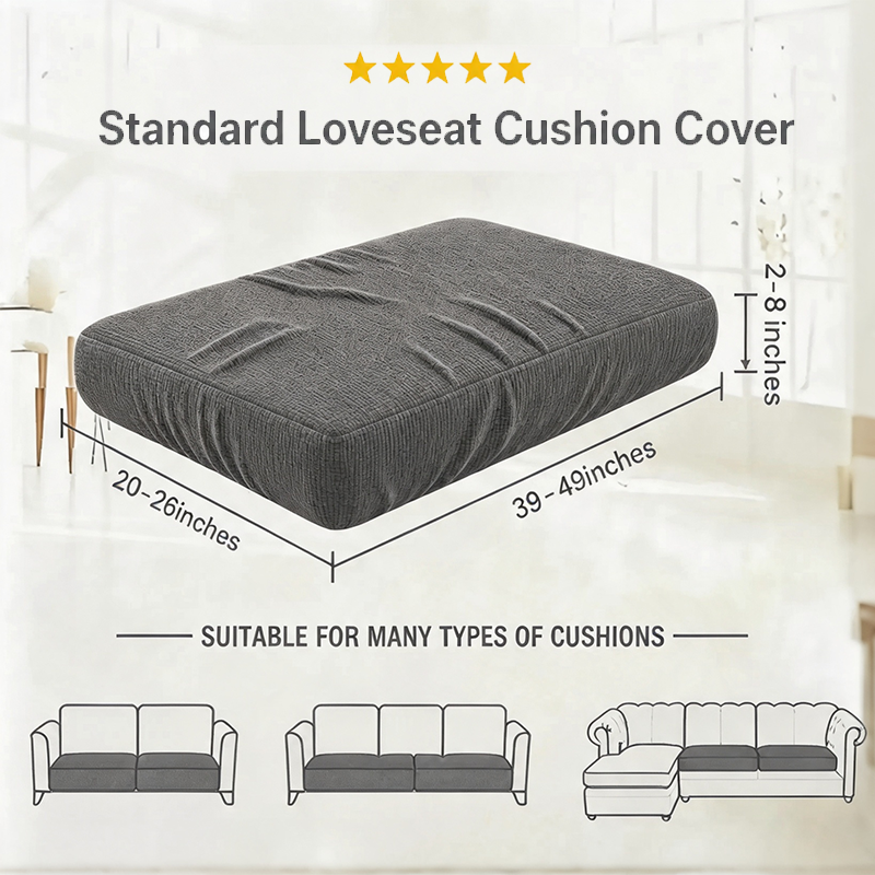 Grey Stretch Knit Cushion Cover