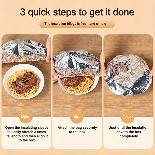 🏠 Reusable Aluminum Foil Insulation Cover – Keep Heat In ❄️