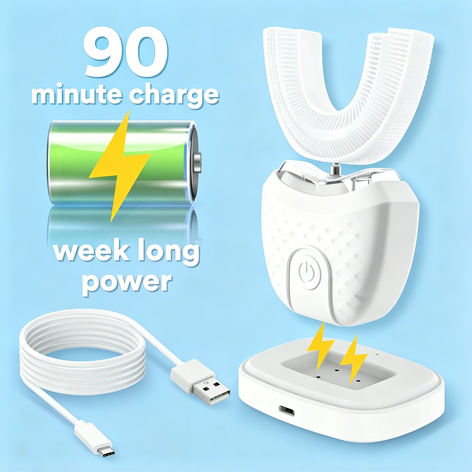 Hands-Free Ultrasonic Automatic Toothbrush