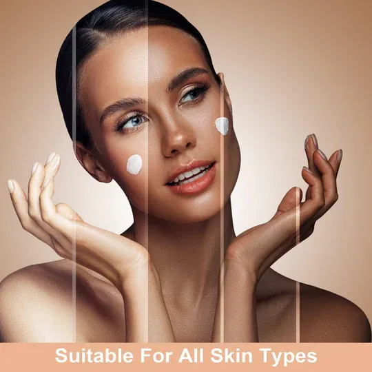 Color-changing makeup foundation for mature skin