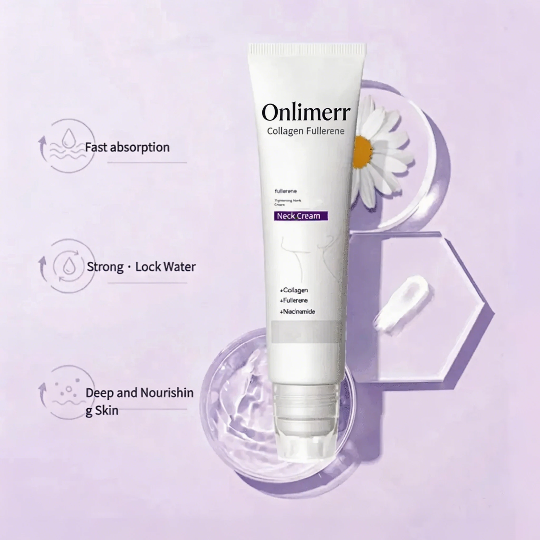 ✨ Roller Massage Cream  — 🧴 Infused with Retinol & Hyaluronic Acid | Firms the Neck, Reduces Wrinkles & Double Chin