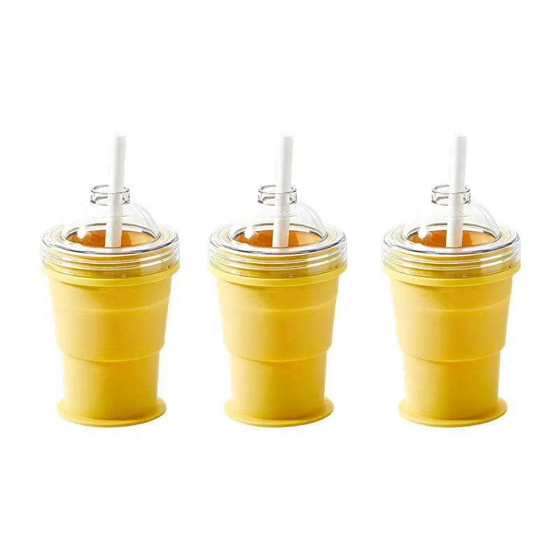 Folding Food-Grade Silicone Ice Hockey Cup & Spherical Ice Cube Mold
