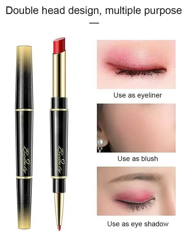 🔥Last Day 49% OFF-Double-ended Lipstick Automatic Lip Liner Matte Waterproof Non-fading Non-stick Lipstick