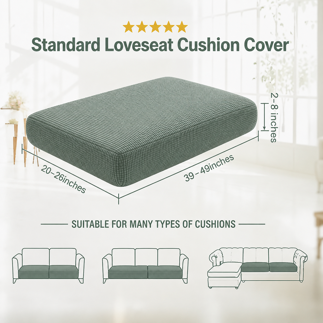 Stretch Knit Cushion Cover