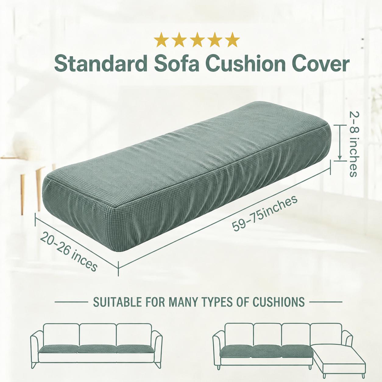 Stretch Knit Cushion Cover